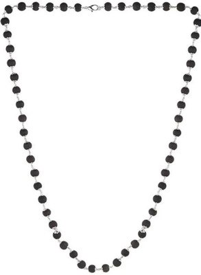 Divine rudras Karungali silver plated mala Beads Silver Plated Wood Chain