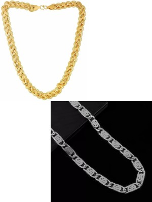 BRANDSOON stylish golden koyali chain 2 combo Gold-plated Plated Alloy Chain Gold-plated Plated Brass Chain