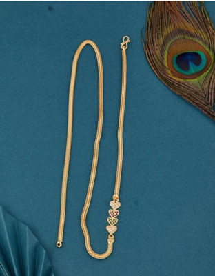 Top Shop TS 82 Cubic Zirconia Gold-plated Plated Brass Necklace