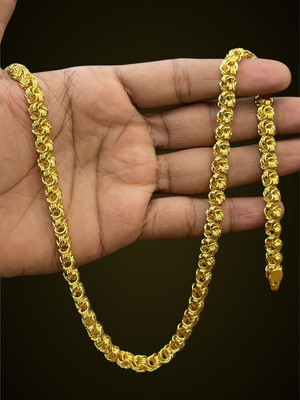 RKB SALES 1gm gold plated High Quality chain for men Gold-plated Plated Alloy Chain