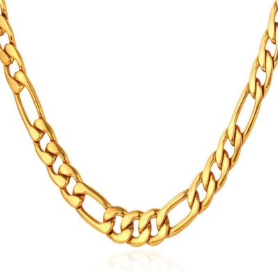 Spangel Fashion Buy 1 get 3 FREE LONG SIZE 36 INCH Gold-plated Plated Brass Chain