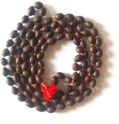 AKNaturals 108 Big Lotus Seeds Kamal Gatta Japa Mala for Laxmi Pooja and Wearing Beads Wood Chain
