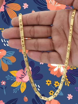 RKB SALES 1 gm high quality gold plated mens chain Gold-plated Plated Alloy Chain