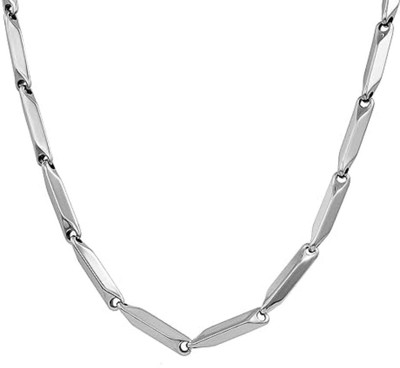 SMILE ME Sterling Silver Plated Stainless Steel Chain