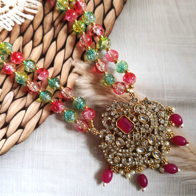 PVG Horizon Beads Gold-plated Plated Metal Necklace