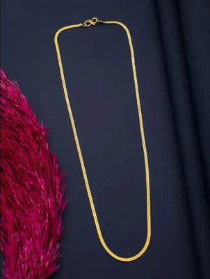 THMT Trendy Fancy Exclusive Design Gold Plated Rich look neck chain for men & boys Gold-plated Plated Alloy Chain