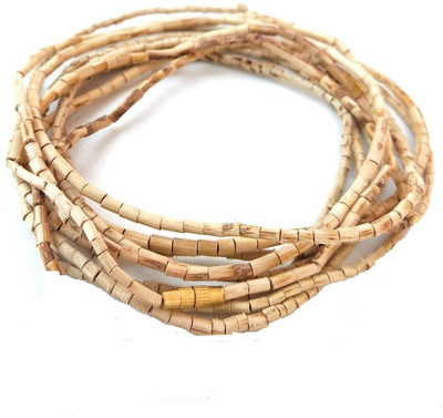 Astrodidi Two Round Tulsi Kanthi Mala Natural and Real Tulsi Beads Holy Basil Rosary Wood Chain