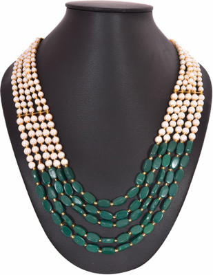 Kezlin Pearl Metal Necklace
