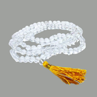 Vanishree World Natural Sphatik Beads Mala for Women Crystal Stone Chain