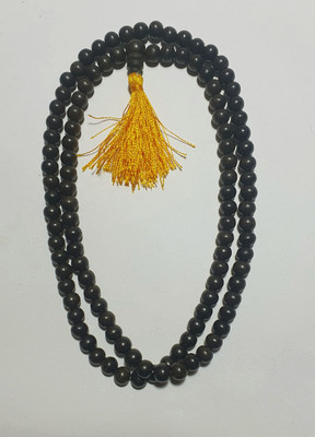 DKJ HANDICRAFT Ebony Wood Karungali Malai (Pure Ebony Wood Jaap Mala) Size-6mm Beads-108+1 Beads Wood Chain