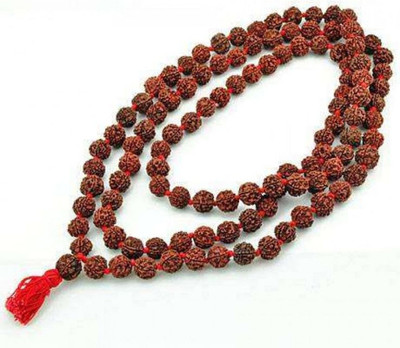 Ceylonmine01 5 Mukhi Rudraksha Mala Ornament Standard 108 + 1 Beads Jaap Mala (Panchamukhi) Beads Rudraksha Chain Ceylonmine01 5 Mukhi Rudraksha Mala Ornament Standard 108 + 1 Beads Jaap Mala (Panchamukhi) Beads Rudraksha Chain