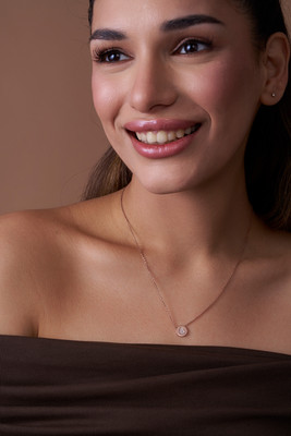 KYMEE KYMEE Sterling Silver Teardrop Pendant Necklace Sterling Silver Plated Silver Necklace