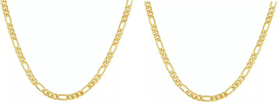 Crazy Fashion Combo of Gold Color Sachin Tendulkar Style Chain for Men Gold-plated Plated Stainless Steel Chain
