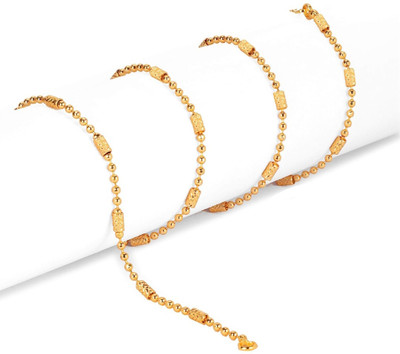 MAATRCHAAYA SILVER STYLISH CHAINS Gold-plated Plated Alloy Chain Set