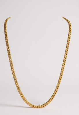 zhome Gold Plated Copper Based Light Weight Regular Wear unisex Chain Gold-plated Plated Copper Chain