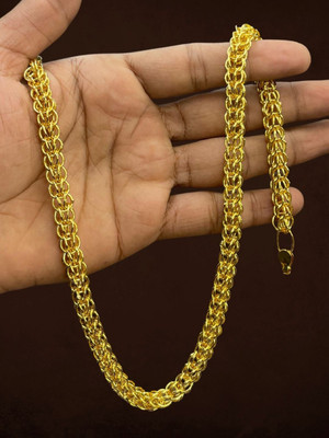 RKB SALES 1 gm high quality gold plated men's chain Gold-plated Plated Alloy Chain
