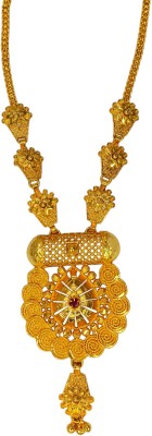 Kollam Supreme Jalebi Design Pendant Necklace Gold-plated Plated Brass Choker