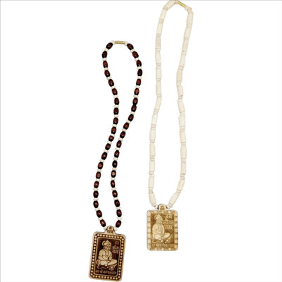 BhumiProducts Combo Original Bageshwar Dham Tulsi Kanthi Mala Set 2 Wood Chain