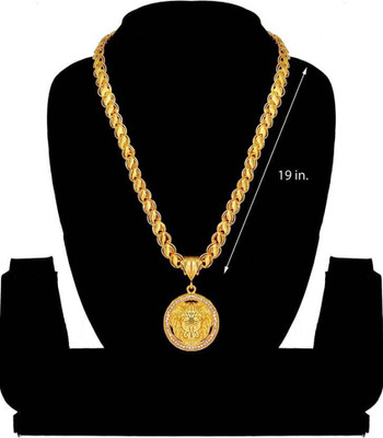 Cheravpra 1 gram High Quality Indian Polished “20” Inches Gold Chain for Men and boy Gold-plated Plated Alloy Chain