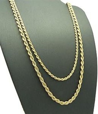 zoomi fashion gold brass metal necklace chain129 Gold-plated Plated Brass Chain