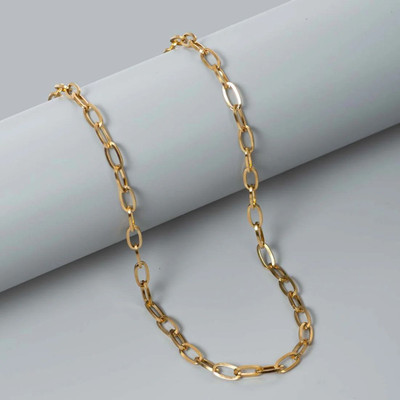 DAREBYGOLDENERA Anti Tarnish Plain Silk Design Gold-plated Plated Stainless Steel Chain