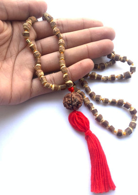 Rudraksham 5 Mukhi Nepali Rudraksha With Tulsi Mala Rudraksha Chain
