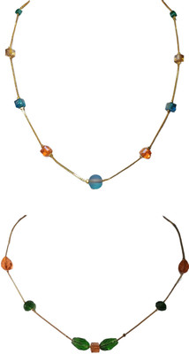 RDH Jewellery Sparkling Beads Gold-plated Plated Stainless Steel Chain