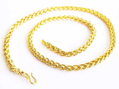 Sipradh JAYPURI C Cubic Zirconia Gold-plated Plated Alloy Chain