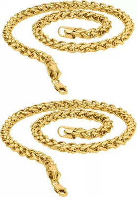 Sipradh JAYPURI & JAYPURI 2COMBO Cubic Zirconia Gold-plated Plated Alloy Chain