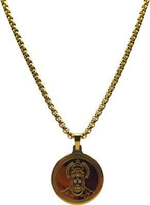 KILARA Elegant Divine Hanuman Pendant Chain for Men | Anti Tarnish Jewelry Gift for Him Gold-plated Stainless Steel Pendant
