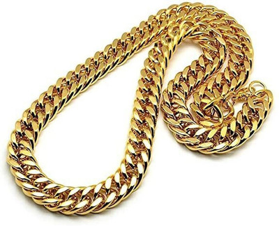 Taykaa Link chain, 20 inch long Gold-plated Plated Brass Chain