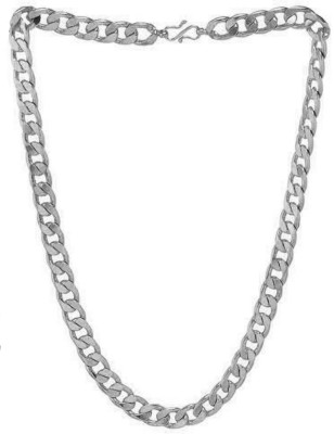 KRIMO Stylish Silver Chain Fashionable Silver Plated Chain 20 inch for Men or Boys Gold-plated Plated Metal Chain