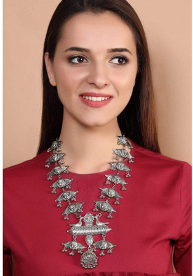RUBANS Silver Plated Brass Necklace