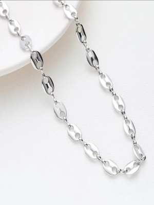 TEULRIP TN039 Silver Plated Stainless Steel Necklace