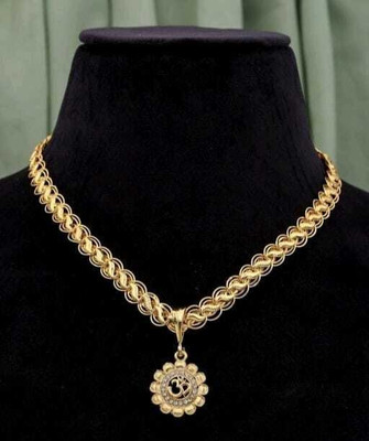 XAYIZ 1 gram Pendant set With chain for man and boy New design new year Gold-plated Alloy