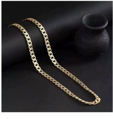 Pitaamaa Pitaamaa Gold Plated Chain For Boys and Man(23 INCH)Wate/Sweet Proof RMTJN-154 Gold-plated Plated Brass Chain
