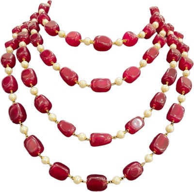 SVJC Onyx, Pearl Gold-plated Plated Brass Necklace