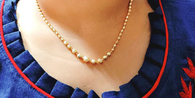 SONI DESIGNS Gold-plated Plated Alloy Chain