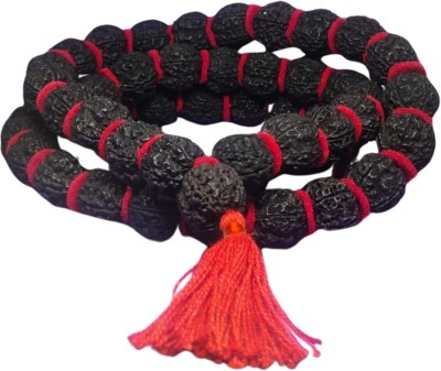AKNaturals 5 Mukhi Nepali Rudraksha Kantha Mala 54+1 Beads 12mm size Rudraksha Chain