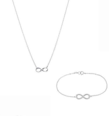 AVR JEWELS Alloy Silver Silver Jewellery Set(Pack of 1)