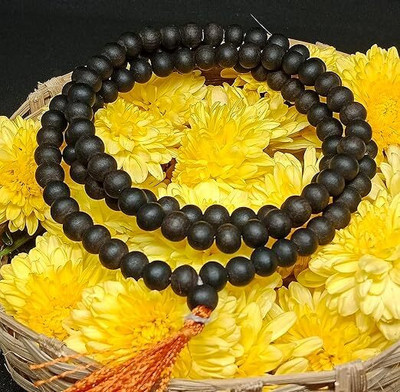 Aurra Stores Karungali Mala Original Karungali Mala Natural Black Ebony Wood Chain