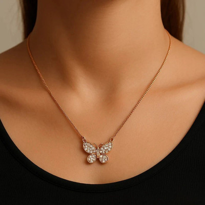 Garud Gold Butterfly chain Gold-plated Plated Alloy Chain