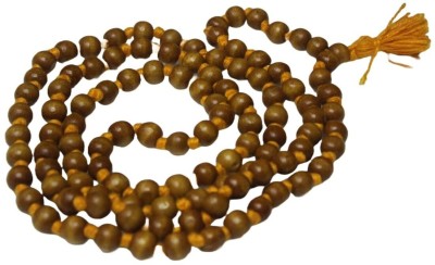 Vrindavanstore.in Tulsi Jaap Mala With 108 Beads For Jaap in Brown Color Wood Necklace