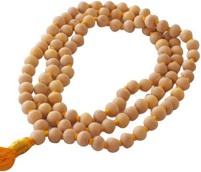 Jewelswonder Energized Tulsi Jaap Mala 108+1 Beads Wood Chain