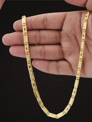RKB SALES 1 gm high quality gold plated men's chain Gold-plated Plated Alloy Chain