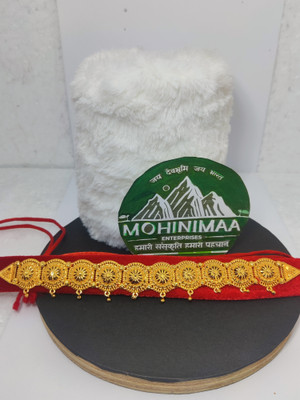 MOHINIMAA ENTERPRISES PAHADI TRADITIOANL GULOBAND 3 Pearl Gold-plated Plated Brass, Fabric, Dori Choker