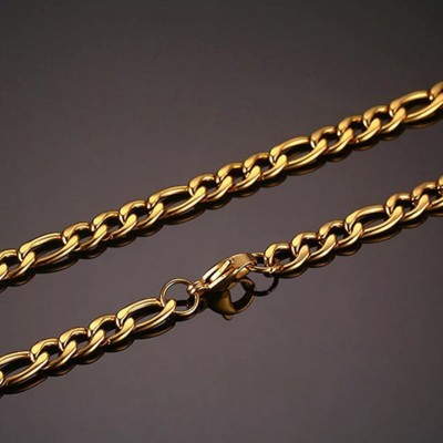 zoomi fashion figarochain alloy 060 Gold-plated Plated Brass Chain