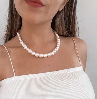 DIVINOOR Designer Pearl Necklace for Every Occasion Pearl Stone Necklace