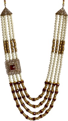 Deviser Dulha Moti Mala Pearl Gold-plated Plated Brass Necklace