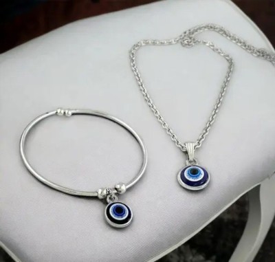 Lovemi Movements Bad Eye Protector Nakshatra Pendant Evil Eye and Bracelet combo for loved ones. Alloy Necklace